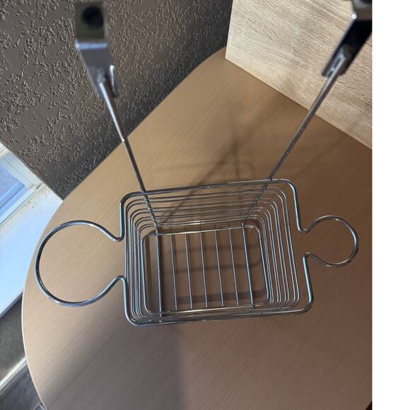 Chrome Over the Cabinet Door Hanging Storage Basket Organizer - Picture 5 of 5